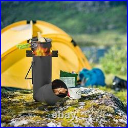 Portable Rocket Stove Tent Heater for Wood Burning Camping, Hunters, Fishman