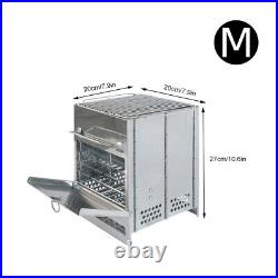 Portable Stainless Steel Camping Wood Burning Camping Stove Outdoor Picnic BBQ Portable Stainless Steel Camping Wood Burning Camping Stove Outdoor Picnic BBQ