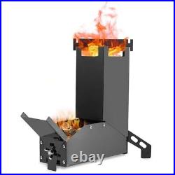 Portable Stainless Steel Stove Foldable Wood Burning Stove for Outdoor Camping S