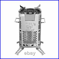 Portable Stainless Steel Wood Burning Stove with Built-in Fan Firewood Stoves NZ