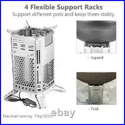 Portable Stainless Steel Wood Burning Stove with Built-in Fan Firewood Stoves NZ