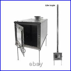Portable Stove, Wood Burning Stove for Tent with Titanium 8.2ft(2.5M) pipes