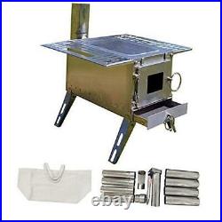 Portable Tent Wood Burning Stove 151518/88inch stainless steel cube stove