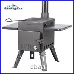 Portable Tent Wood Burning Stove With Pipe Multipurpose Camping Heating Stove