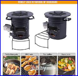 Portable Wood-Burning Camping Rocket Stove with Carrying Bag Ideal for Cooking