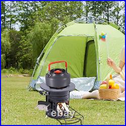 Portable Wood-Burning Camping Rocket Stove with Carrying Bag Ideal for Cooking