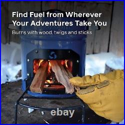Portable Wood Burning Rocket Stove for Outdoor Cooking Lightweight & Efficient