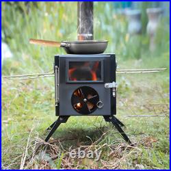 Portable Wood Burning Stove Camping Hot Tent BBQ for Outdoor with Chimney Pipes Portable Wood Burning Stove Camping Hot Tent BBQ for Outdoor with Chimney Pipes