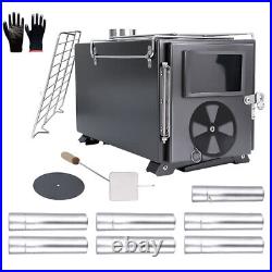 Portable Wood Burning Stove Camping Hot Tent BBQ for Outdoor with Chimney Pipes Portable Wood Burning Stove Camping Hot Tent BBQ for Outdoor with Chimney Pipes