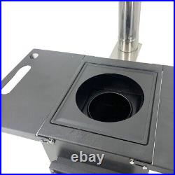 Portable Wood Burning Stove Outdoor Hiking Camping Tent Stove with Chimney Pipes Portable Wood Burning Stove Outdoor Hiking Camping Tent Stove with Chimney Pipes