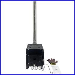 Portable Wood Burning Stove Outdoor Hiking Camping Tent Stove with Chimney Pipes Portable Wood Burning Stove Outdoor Hiking Camping Tent Stove with Chimney Pipes