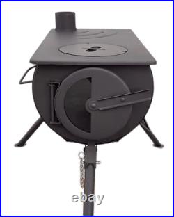 Portable Wood Burning Stove with Glass Door, Tent Stove Outbacker Stoves