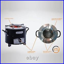 Portable Wood Stove Camping Firewood Stove Stainless Steel Wood Burning Stove