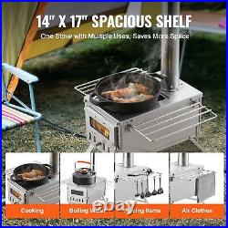 Portable Wood Stove Camping Hot Tent BBQ Stove 80 in for Outdoor with Pipes 2024 Portable Wood Stove Camping Hot Tent BBQ Stove 80 in for Outdoor with Pipes 2024
