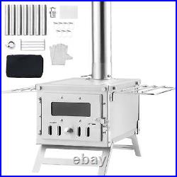 Portable Wood Stove Camping Hot Tent BBQ Stove 80 in for Outdoor with Pipes 2024 Portable Wood Stove Camping Hot Tent BBQ Stove 80 in for Outdoor with Pipes 2024