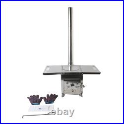 Portable Wood Stove Outdoor Camping Picnic Cook Heating Wood Burning Stove& Pipe Portable Wood Stove Outdoor Camping Picnic Cook Heating Wood Burning Stove& Pipe