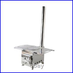 Portable Wood Stove Outdoor Camping Picnic Cook Heating Wood Burning Stove& Pipe Portable Wood Stove Outdoor Camping Picnic Cook Heating Wood Burning Stove& Pipe