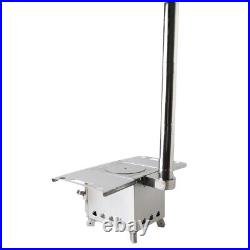 Portable Wood Stove Outdoor Camping Picnic Cook Heating Wood Burning Stove& Pipe Portable Wood Stove Outdoor Camping Picnic Cook Heating Wood Burning Stove& Pipe