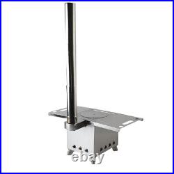 Portable Wood Stove Outdoor Camping Picnic Cook Heating Wood Burning Stove& Pipe Portable Wood Stove Outdoor Camping Picnic Cook Heating Wood Burning Stove& Pipe