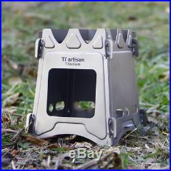 Portable Wood Stove Oven Ultralight Pure Titanium Firewood Burning Outdoor Pack