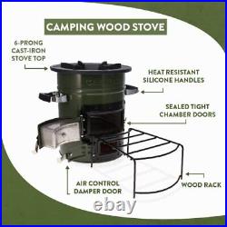Premium Wood Burning Rocket Stove Camping for Backpacking, Hiking, RV and