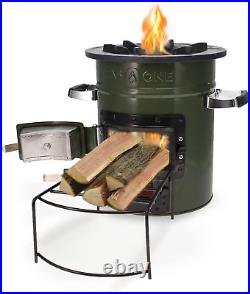 Premium Wood Burning Rocket Stove Camping for Backpacking, Hiking, RV and Survival