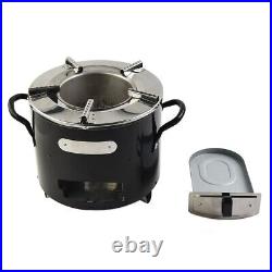 Reliable Stainless Steel Wood Burning Stove Perfect for Camping and Hiking