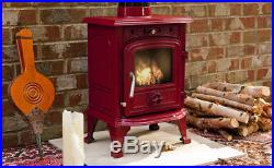 Rhone Woodburning 4.5 Kw Cast Iron Enamel Multifuel Brand New Wood Burning Stove