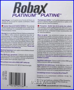 Robax Platinum Back Pain Relief (102 Caplets/Pack) 1-4 Days Delivery