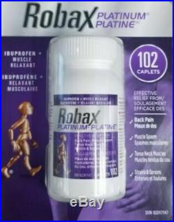 Robax Platinum Ibuprofen + Muscle Relaxant Pain Relief 102 caplets Exp SEP 2022