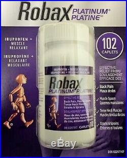 Robax Platinum Muscle And Back Pain Relief 102 Caplets Expire 2022