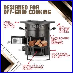 Rocket Stove Camping Wood Stove for Emergency Preparedness, Survival, off Grid