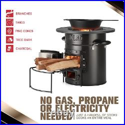 Rocket Stove Camping Wood Stove for Emergency Preparedness, Survival, off Grid