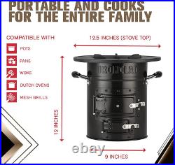 Rocket Stove Camping Wood Stove for Emergency Preparedness, Survival, off Grid
