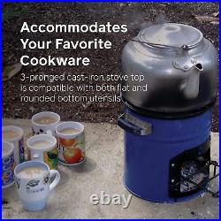 Rocket Stove, Portable Camp Stove for Outdoor Cooking, Dura Wood Burning