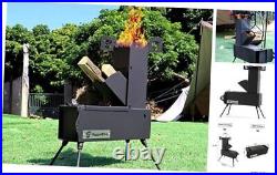 Rocket Stove Portable Folding Wood Burning Camping Stove for Outdoor Cooking