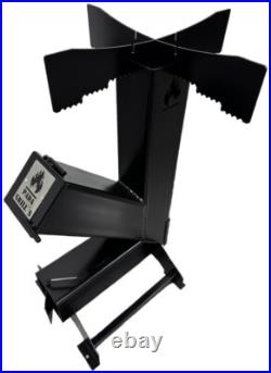 Rocket Stove, Portable, Wood Burning, outdoor steel