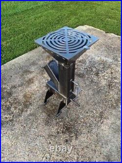 Rocket Stove, Rocket Oven, Wood Stove, Camping Stove / Additional 12 Grille Top