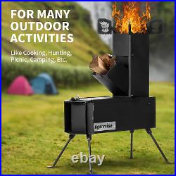 Rocket Stove Rocket Stove Wood Burning Portable with Free Carrying Bag and