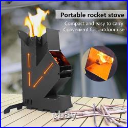 Rocket Stove Rocket Stove for Cooking Portable Wood Mini Burning Stove, Fire Cam