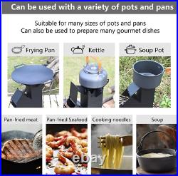 Rocket Stove Rocket Stove for Cooking Portable Wood Mini Burning Stove, Fire Cam