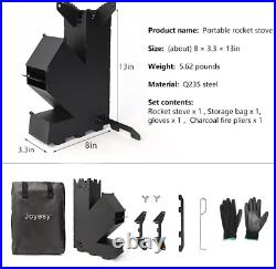 Rocket Stove Rocket Stove for Cooking Portable Wood Mini Burning Stove, Fire Cam