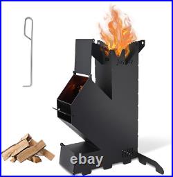 Rocket Stove Rocket Stove for Cooking Portable Wood Mini Burning Stove, Fire Cam