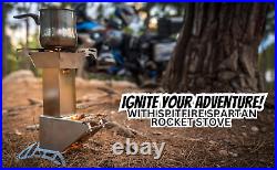 Rocket Stove Spartan Light Rocket Stove Wood Burning Portable Stove WithTravel C