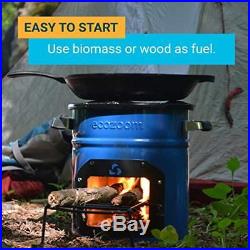 Rocket Stove Versa PORTABLE WOOD BURNING And Charcoal CAMP FOR OUTDOOR EcoZoom