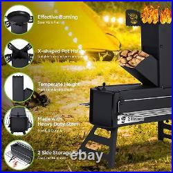 Rocket Stove for Camping, Portable Camping Stove for Cooking Wood Burning, Coll