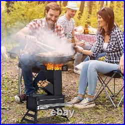 Rocket Stove for Camping, Portable Camping Stove for Cooking Wood Burning, Coll