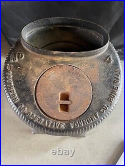 Ruby No. 4 Pot Belly Wood Burning Stove Southern Co. Operative Foundry Rome Ga
