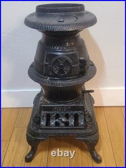 Ruby No. 4 Pot Belly Wood Burning Stove Southern Co. Operative Foundry Rome Ga