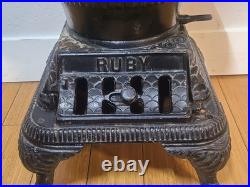 Ruby No. 4 Pot Belly Wood Burning Stove Southern Co. Operative Foundry Rome Ga